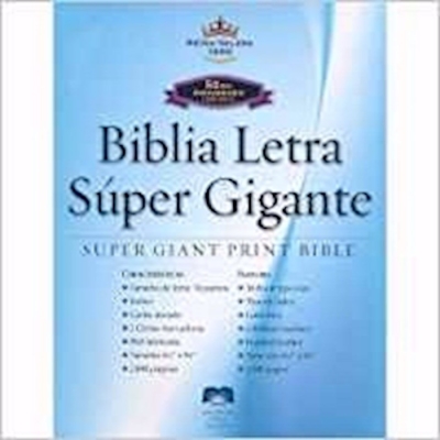 Span-RVR 1960 Super Giant Print Bible-Black Bonded Leather Indexed | SHOPtheWORD