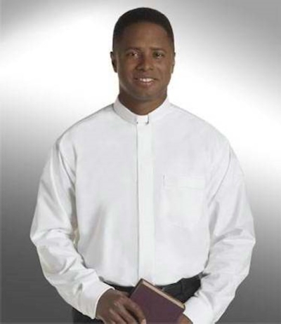 Clerical Shirt-Long Sleeve Tab Collar-21X34/35-White | SHOPtheWORD