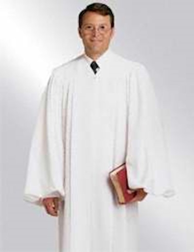 Clergy Robe-Plymouth-H2/P02-White | SHOPtheWORD