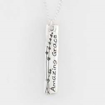 Necklace-Amazing Grace w/18" Chain (Sterling Silver) | SHOPtheWORD