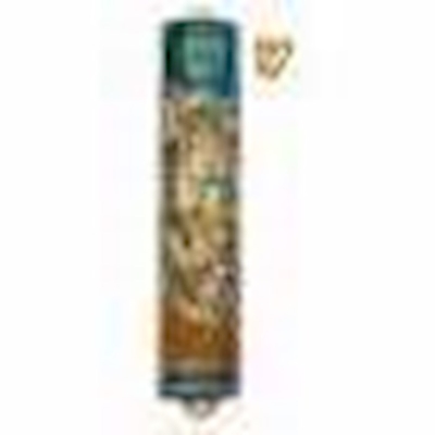Mezuzah-Jerusalem-Hand Painted (5.5")-Pewter | SHOPtheWORD