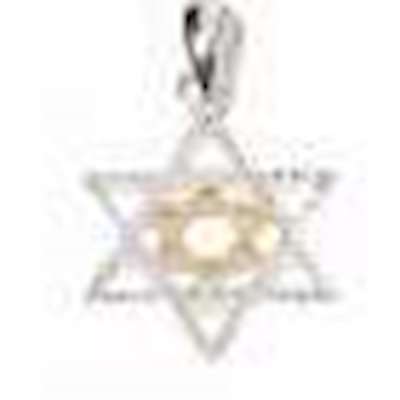 Necklace-Star Of David-Silver & Gold Plated-18" Chain | SHOPtheWORD