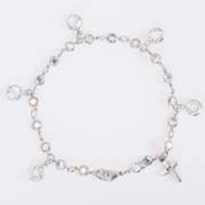 Bracelet-Light Of The World-8"-Rhodium Plated | SHOPtheWORD