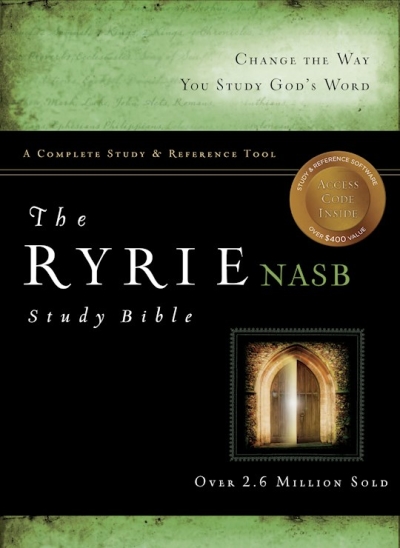 NASB Ryrie Study Bible-Burgundy Bonded Leather | SHOPtheWORD