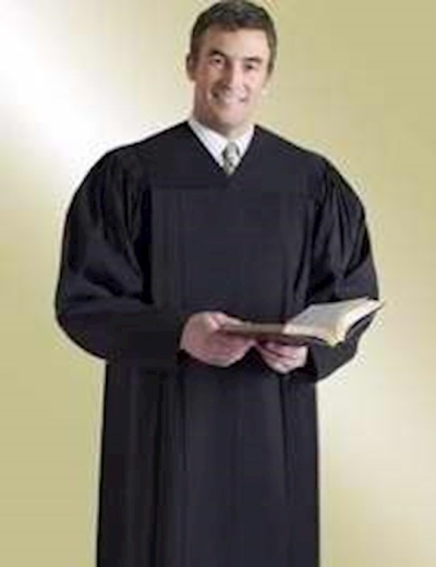 Clergy Robe-Plymouth-Coat Sleeve-H203/P06-Black | SHOPtheWORD