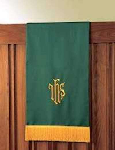 Scarf-Pulpit/Lectern-Pavillion-Reversible-Hunter/Purple/IHS (12682) | SHOPtheWORD