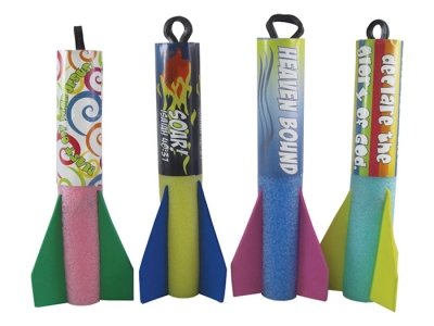 Toy-Foam Rockets (Asst Designs) (Pack of 24) | SHOPtheWORD