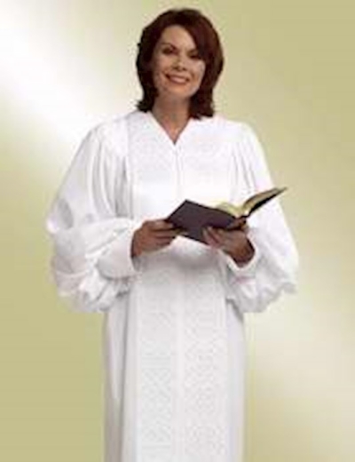 Clergy Robe-Windsor-H156/HF606-White | SHOPtheWORD