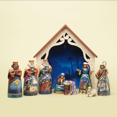 Nativity-Jim Shore/Heartwood Creek-9 Piece-Mini | SHOPtheWORD