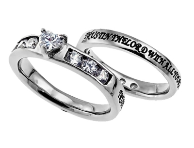 Ring-Princess Solitaire (Heart)-Trust-Sz 5 | SHOPtheWORD