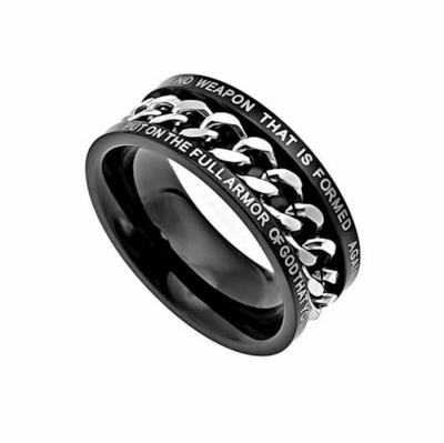Ring-Black Chain-No Weapon (Mens)-Sz 10 | SHOPtheWORD