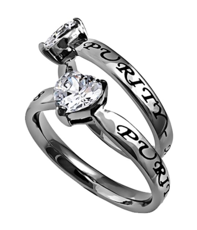 Ring-CZ Heart-Purity-Sz 5 | SHOPtheWORD