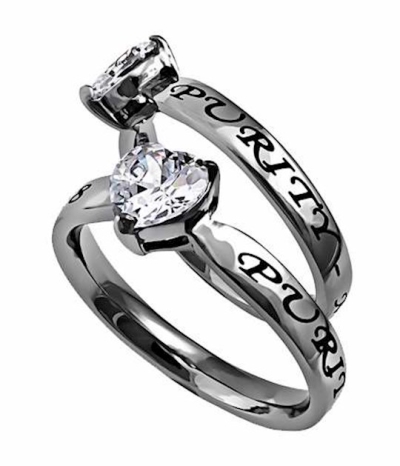 Ring-CZ Heart-Purity-Sz 6 | SHOPtheWORD