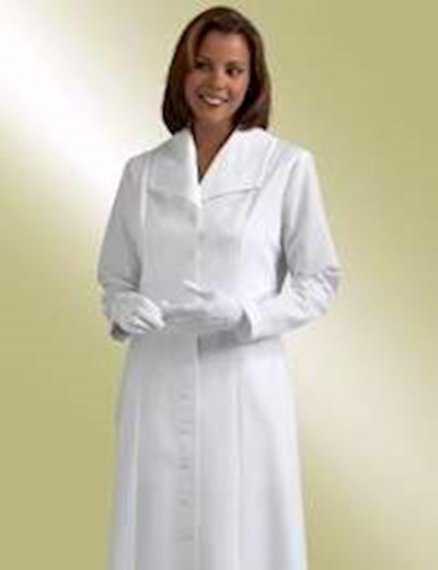 Dress-Praying Hands H136-Chest 49/Length 60/Sleeve 31-White (HF663) | SHOPtheWORD