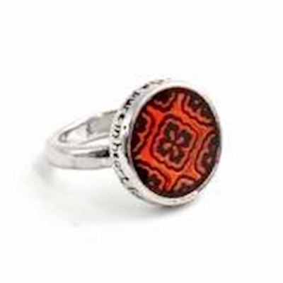 Ring-Purity-Flower (Matt. 5:8) (Ladies) (Sz 8)-Rhodium Plated | SHOPtheWORD