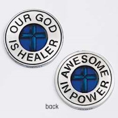 Pocket Token-Our God Is Healer-Pewter | SHOPtheWORD