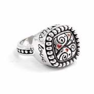 Ring-His Love Endures Forever (Ladies) (Sz 6)-Rhodium Plated | SHOPtheWORD