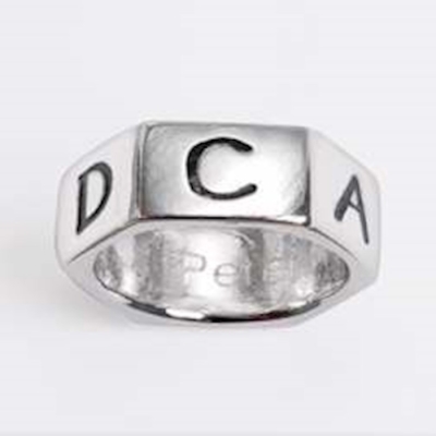 Ring-Called/1 Peter 1:15 (Mens) (Sz 10)-Rhodium Plated | SHOPtheWORD