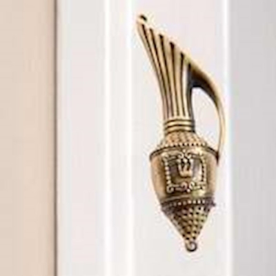 Mezuzah-Vased Shaped (4.5")-Pewter | SHOPtheWORD