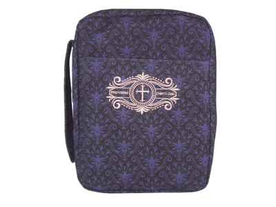 Bible Cover-Canvas-Proverbs Thirty-One-Embroidered-Purple-MED | SHOPtheWORD