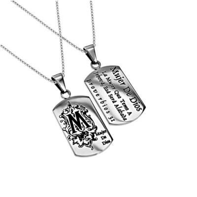 Span-Necklace-Dog Tag-Woman Of God (Prov 31)-18" Chain | SHOPtheWORD