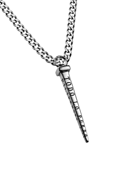 Span-Necklace-Nail-Christ My Strength (Mens)-24" Chain | SHOPtheWORD