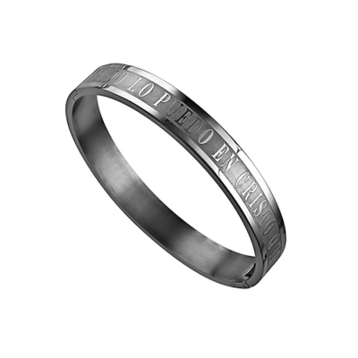 Span-Bracelet-Bangle-Through Christ (Phil 4:13) (Womens)-7" | SHOPtheWORD