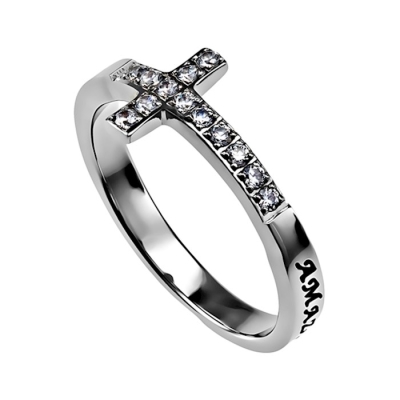 Ring-Sideways Cross-Amazing Grace-Sz 5 | SHOPtheWORD