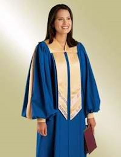 Choir Robe-Festival-Cuffed Sleeve-C37/CT043-Sapphire | SHOPtheWORD