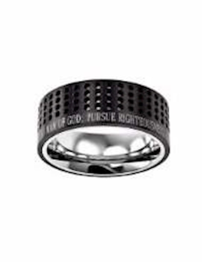 Ring-Sport Ring-Black-Man Of God (Mens) Sz 9 | SHOPtheWORD
