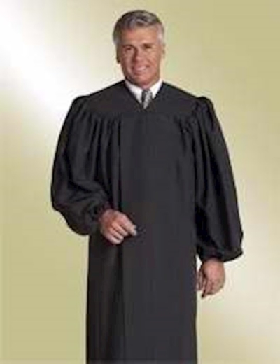 Robe-Baptismal-Adult-H21/A06-Black | SHOPtheWORD
