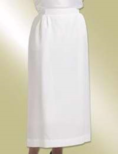 Clergy Skirt-Womens (H155/f651)-Length 54/Hips To 51-White | SHOPtheWORD