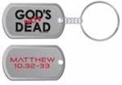Key Chain-Dogtag-God's Not Dead-Grey | SHOPtheWORD
