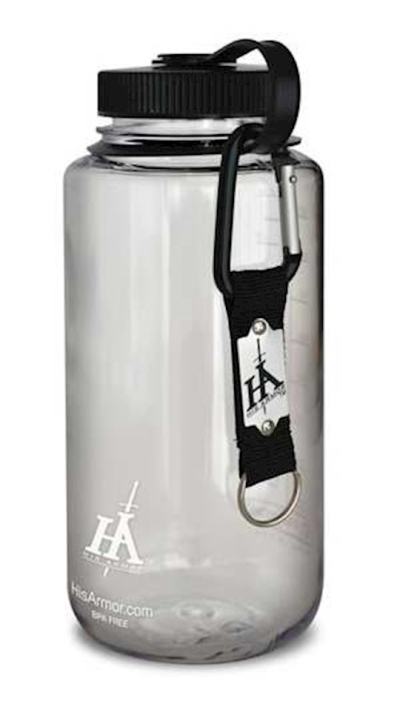 Water Bottle-His Armor 1000 Ml Sports-Clear | SHOPtheWORD