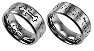 Ring-Neo Cross-Silver-True Love Waits (Mens) Sz 8 | SHOPtheWORD