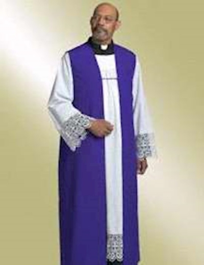 Clergy Robe-Traditional Chimere-H126/HM522-Purple | SHOPtheWORD