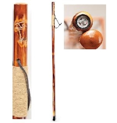 Walking Stick w/Built-In Compass On Top- Eagle (48") (Pack Of 4) | SHOPtheWORD