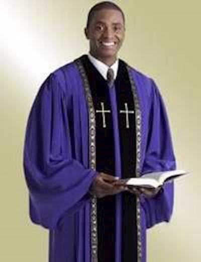 Clergy Robe-RT Wesley-H205/HM510-Purple | SHOPtheWORD