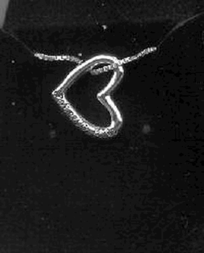 Necklace-Love Never Fails Heart w/18" Chain (Sterling Silver) | SHOPtheWORD