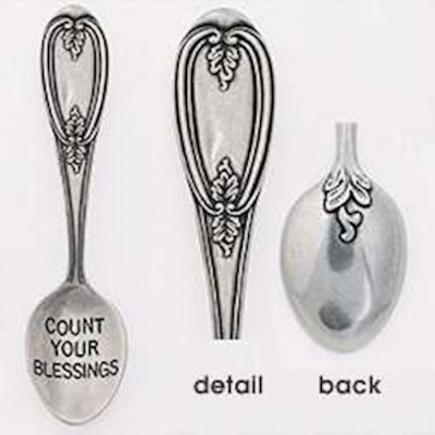 Spoon-Count Your Blessings Teaspoon-Pewter | SHOPtheWORD