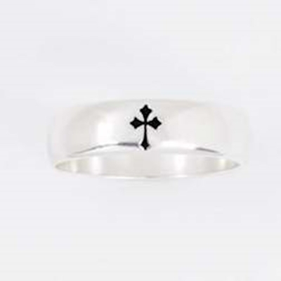 Ring-Flared Cross (Ladies) (Sterling Silver) (Size 6) | SHOPtheWORD