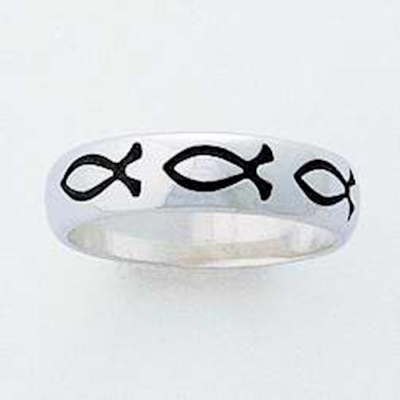 Ring-Fish (Ladies) (Sterling Silver) (Size 9) | SHOPtheWORD