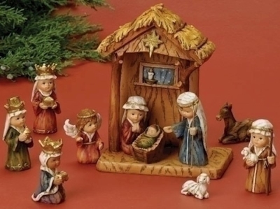 Nativity Set-11 Piece Stable & Nativity Pageant (8") | SHOPtheWORD