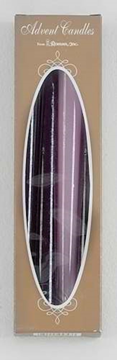 Candle-Advent Wreath Candles (3 Purple/1 Pink) (10") | SHOPtheWORD