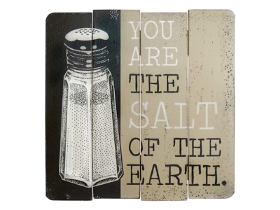 Wall Sign-Salt Of The Earth-Wood Slat (12 x 12) | SHOPtheWORD