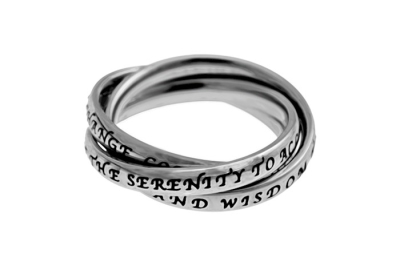 Ring-Triple Band-Serenity Prayer-Sz 5 | SHOPtheWORD