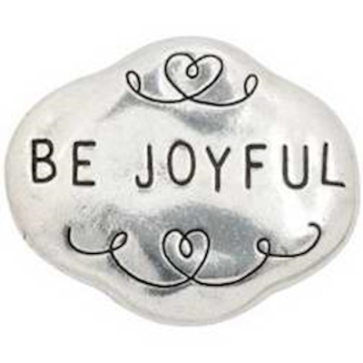 Magnet-Be Joyful (Pewter) | SHOPtheWORD