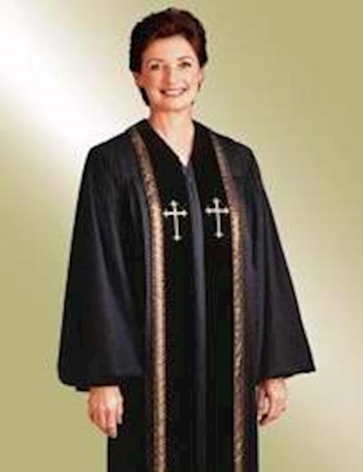Clergy Robe-RT Wesley-H93/HF600-Black | SHOPtheWORD