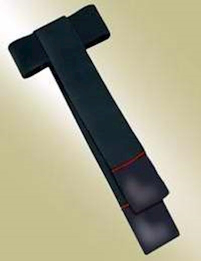 Cassock Band Cincture-H215/46 In-Black w/Scarlet Piping | SHOPtheWORD