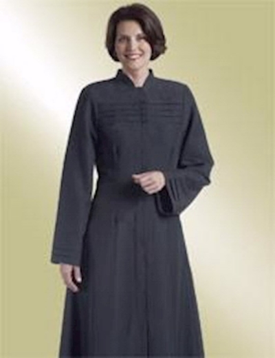 Clergy Robe-Judith-H202/HF666-Black | SHOPtheWORD